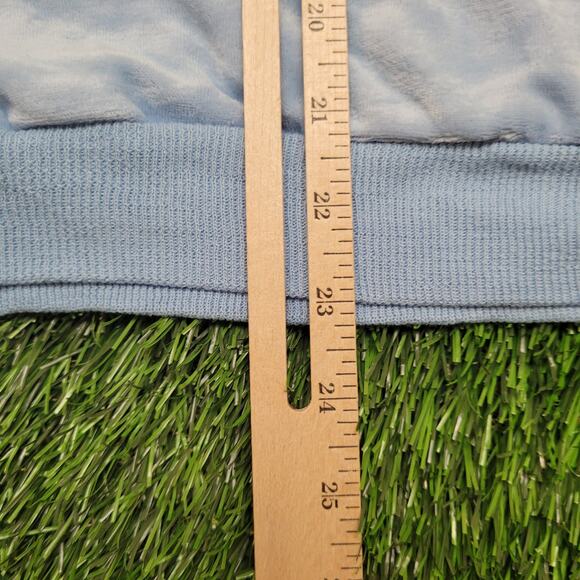 Vintage 70s Velour Chest Stripe Pullover Sweater Womens L/XL USA - Picture 8 of 11